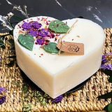 Large Heart Candles With  Lilac