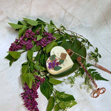 Large Heart Candles With  Lilac