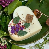 Large Heart Candles With  Lilac
