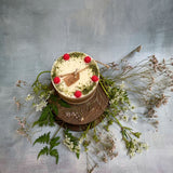 Large Candles with Raspberry