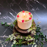 Large Candles with Raspberry