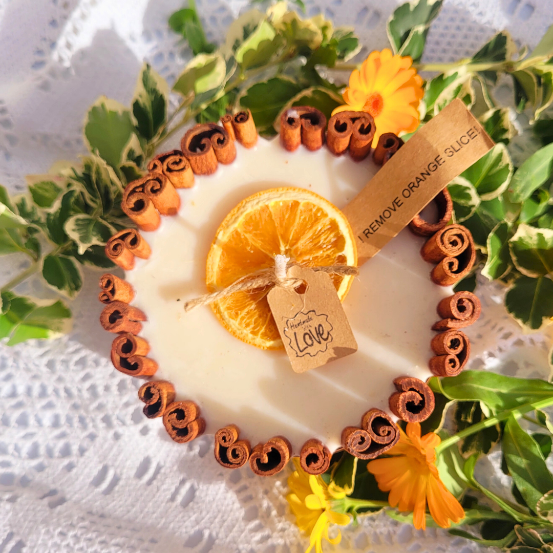 Large Scented Candle With Long Cinnanon