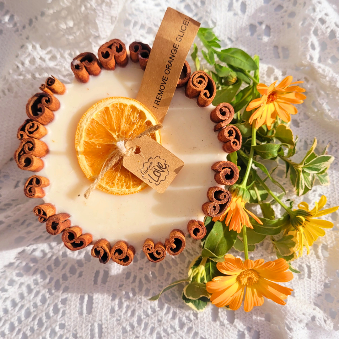 Large Scented Candle With Long Cinnanon