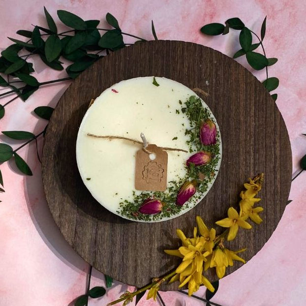 Candles with Rose Buds