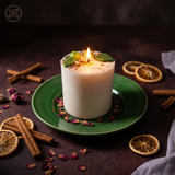 Medium Candle With Apples