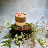Medium Candle with Raspberry