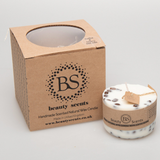 Small coffee bean candle with branded Beauty Scents packaging box