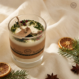 Small Glass Scented Candle With Star Anise & Red Berries