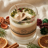 Small Glass Scented Candle With Star Anise & Red Berries