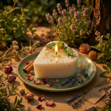 Small Heart Candle With Apples