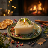 Small Heart Candle With Apples