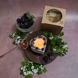 Small Heart Candle with Blackberry