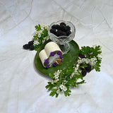 Small Heart Candle with Blackberry