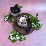 Small Heart Candle with Blackberry