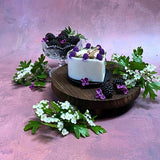 Small Heart Candle with Blackberry