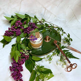 Small Glass Candles With  Lilac