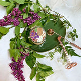 Small Glass Candles With  Lilac