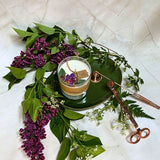 Small Glass Candles With  Lilac