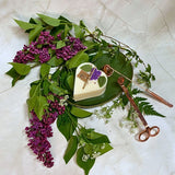 Small Heart Candles With  Lilac