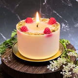 Smal Candle with Raspberry