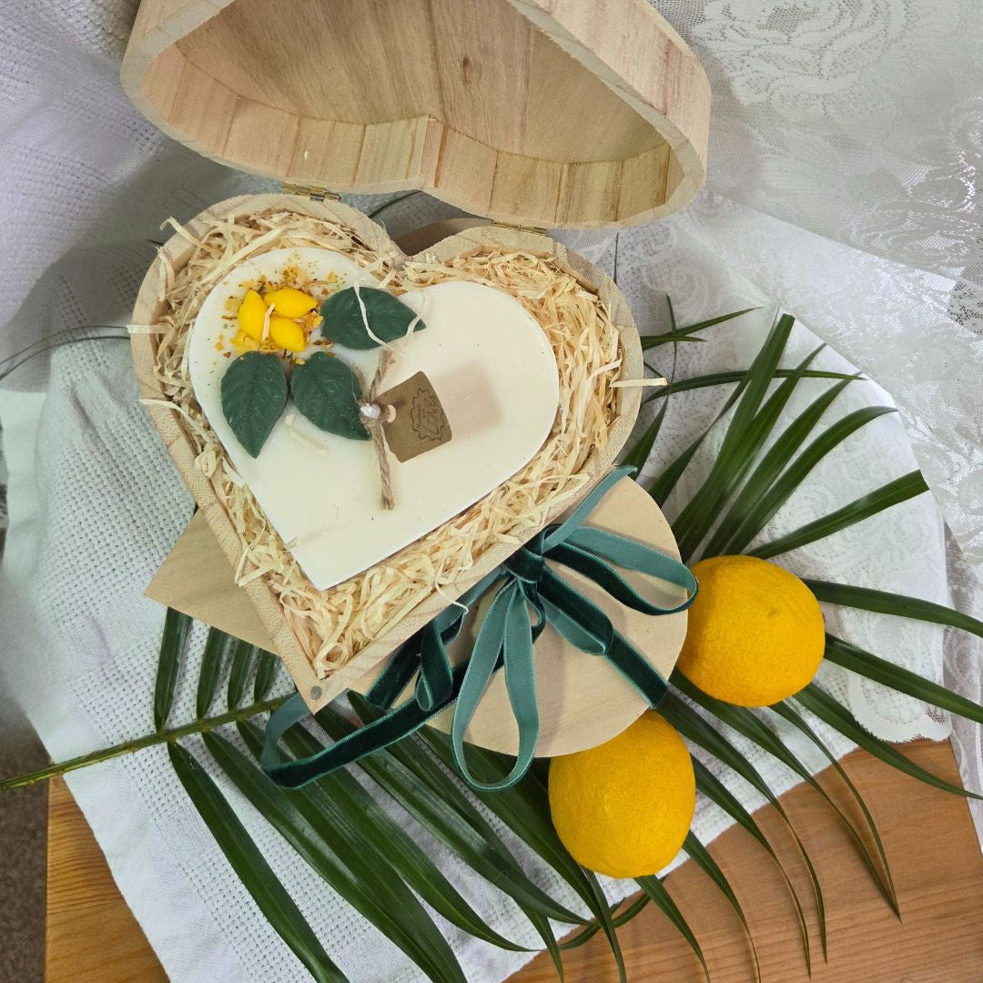 Heart Gift Box Large Heart With Lemons