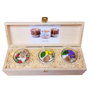 Gift sets small glass spring candles