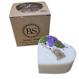 Large Heart Candles With  Lilac