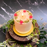 Medium Candle with Raspberry