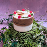 Large Candle with Raspberry