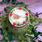 Large Candle with Raspberry