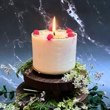 Large Candle with Raspberry