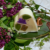 Small Heart Candles With  Lilac