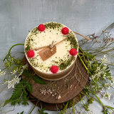 Large Candle with Raspberry