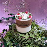 Medium Candle with Raspberry