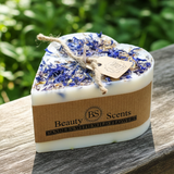 Small Heart Scented Candle with Wild Flowers